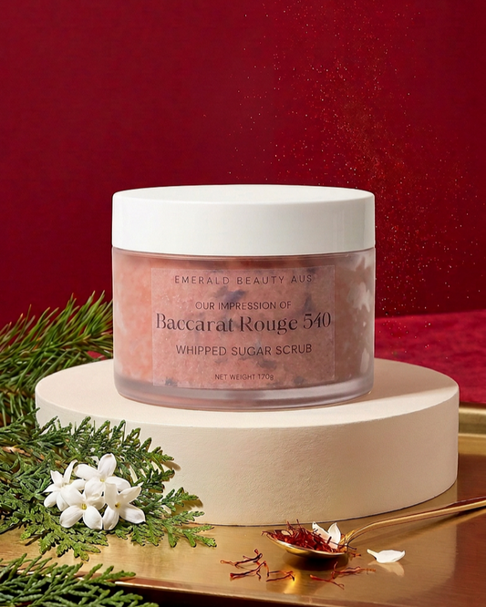 Our Impression of Baccarat Rouge 540 Whipped Sugar Scrub